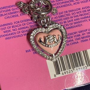 Juicy Couture Gold Heart Charm Bracelet with Key